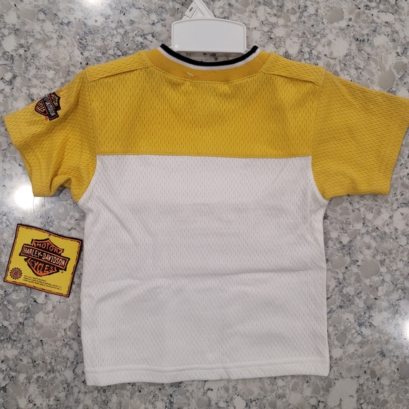 NWT Harley-Davidson Kid's Denim Overall Shorts Set - Picture 5 of 7